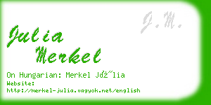 julia merkel business card